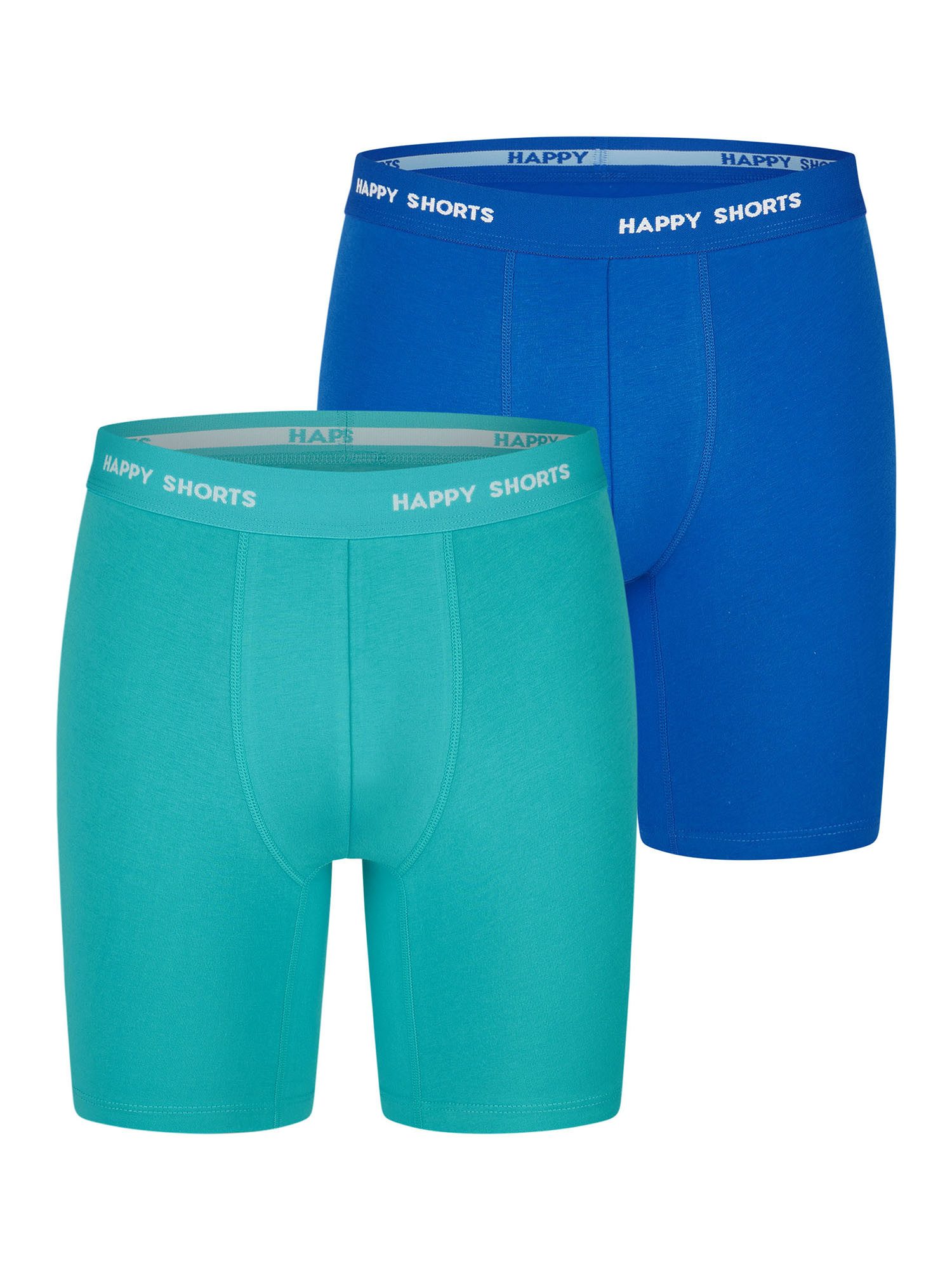 HAPPY SHORTS Retro Boxer Neon Long (2-St) Retroshorts, Vintage Boxer