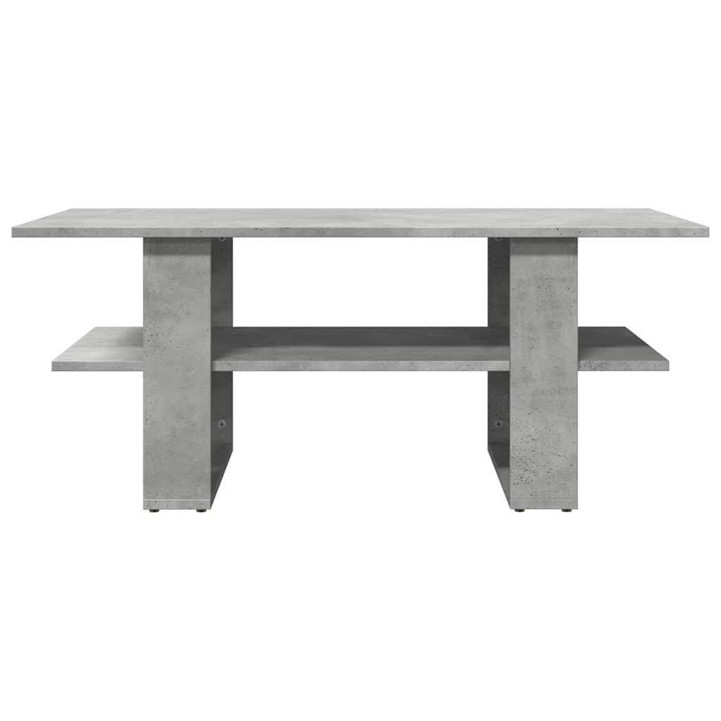 vidaXL Couchtisch Couchtisch Betongrau 102x55x42 cm Holzwerkstoff (1-St)