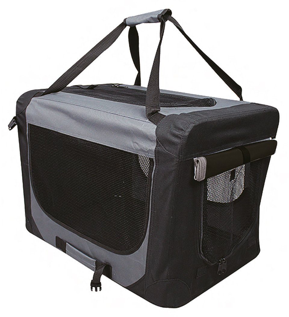 Tiertransportbox Trendline Transportbox schwarz-grau