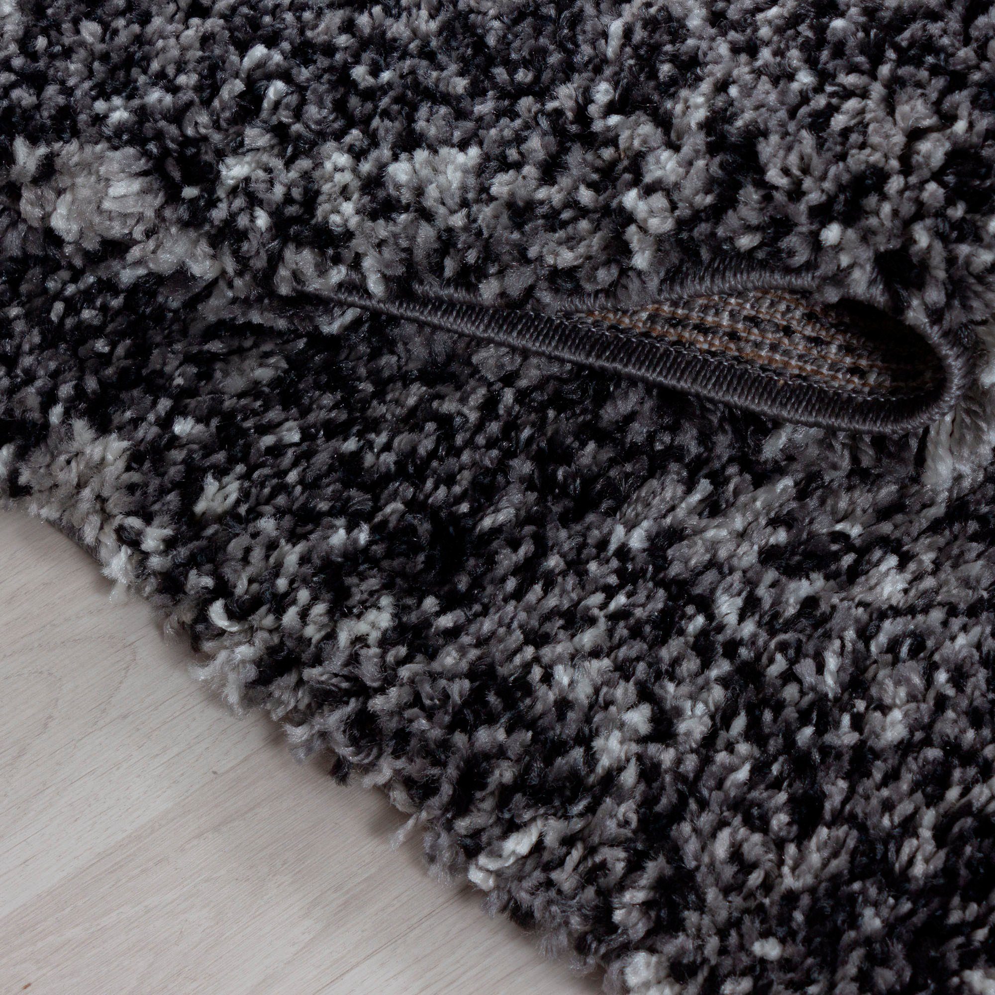 Ayyildiz Teppiche Hochflor-Teppich Enjoy Shaggy, rund, Höhe: 50 mm, auch als Läufer, Shaggy, Langflor, meliert, Wohnzimmer