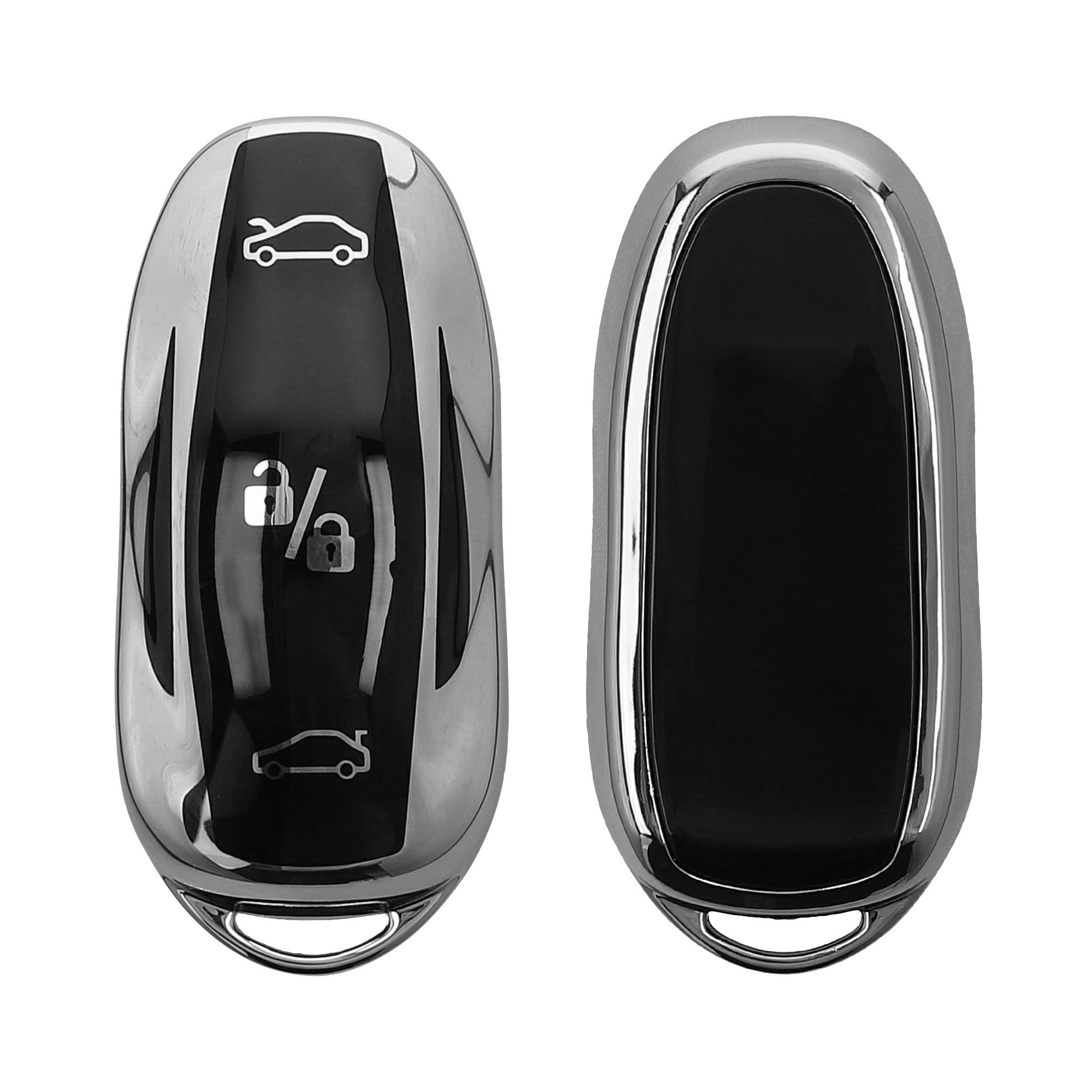 kwmobile Schlüsseltasche Autoschlüssel Hülle für Tesla (1-tlg), Schlüsselhülle Silikon Case Schlüssel Cover