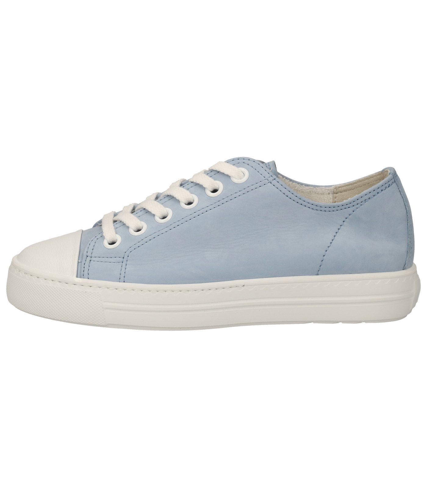 Paul Green Sneaker Sneaker Weiß Blau Leder