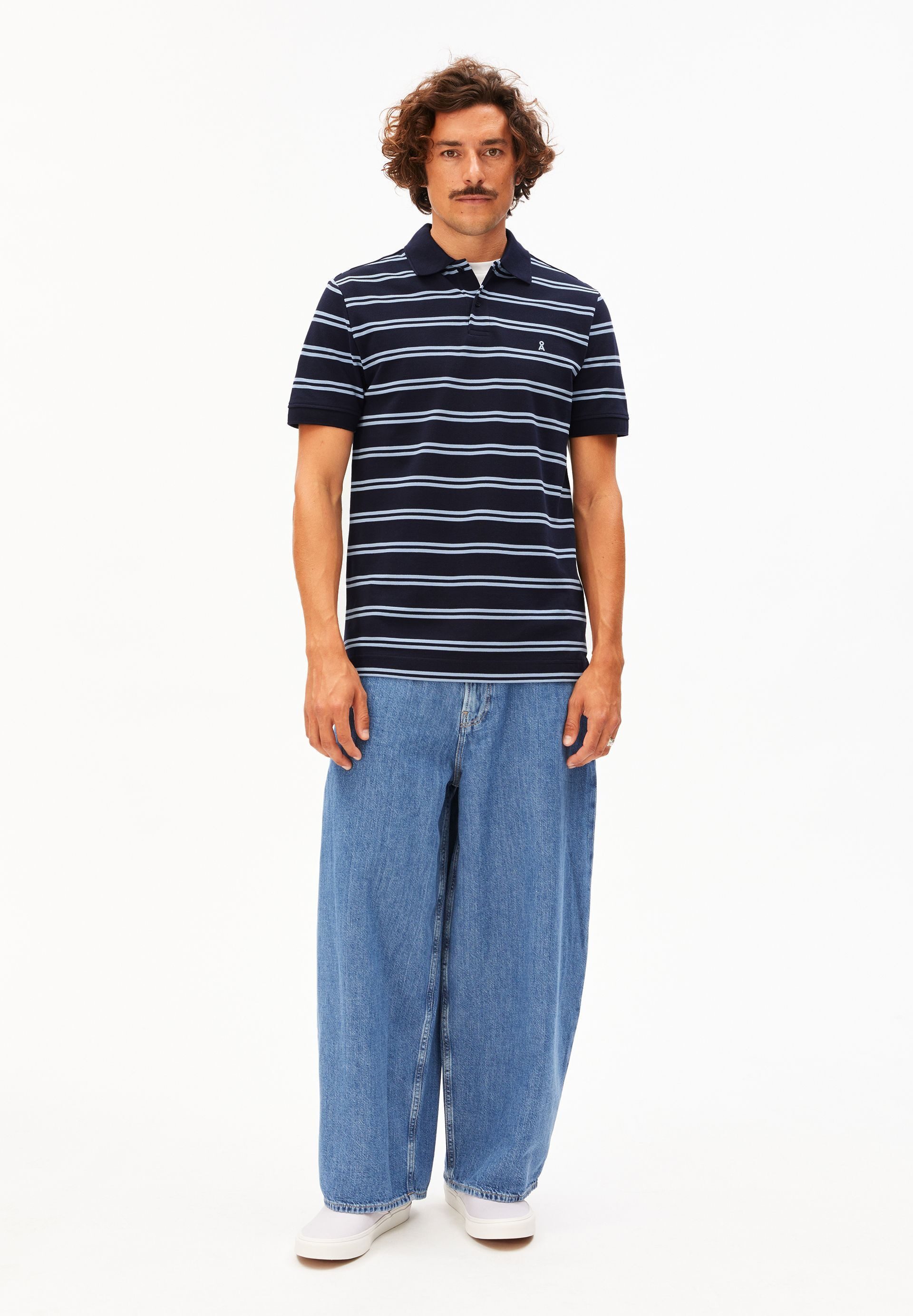 Armedangels Poloshirt STRIPED POLO 100% Bio-Baumwolle Regular Fit