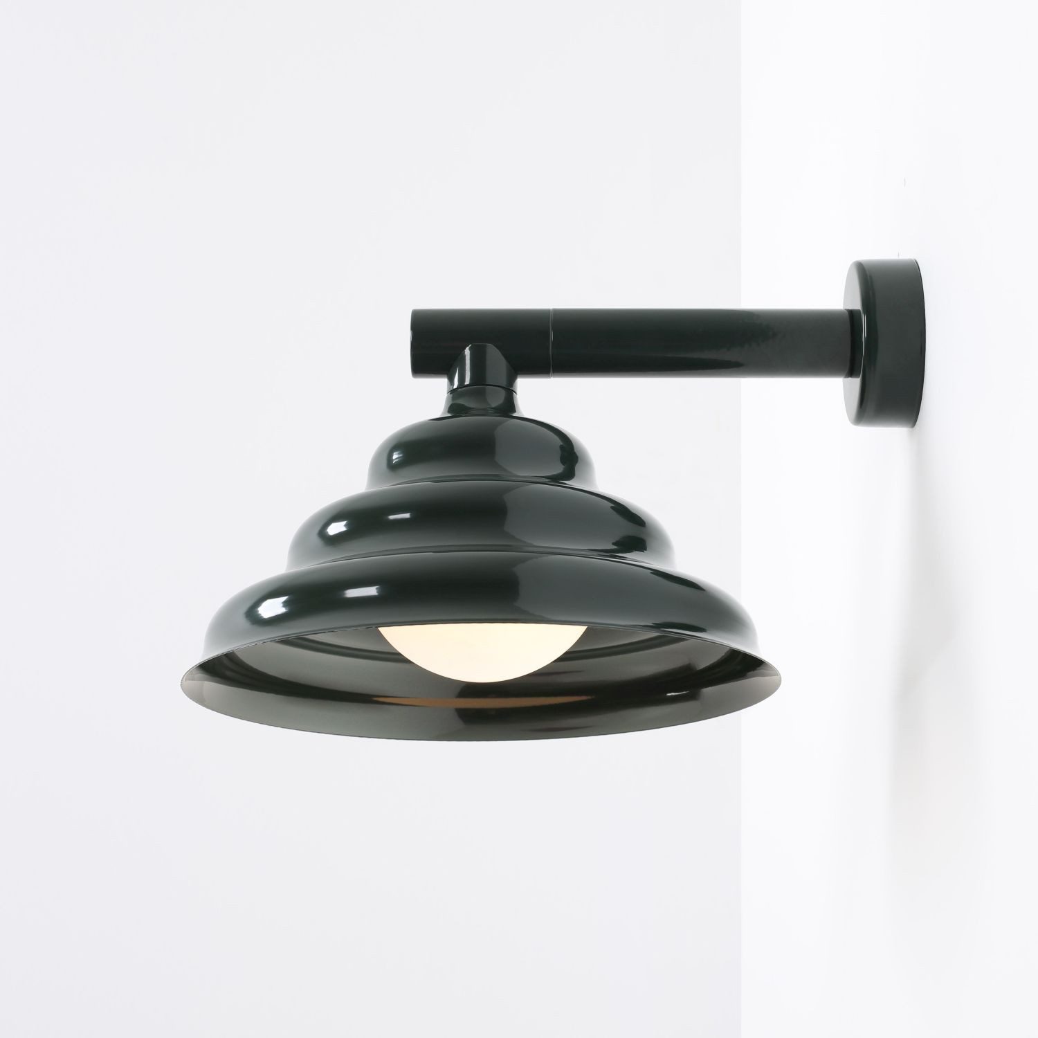 Licht-Erlebnisse Wandleuchte NAREN, Metall Glas G9 B: 23 cm Grün Modern