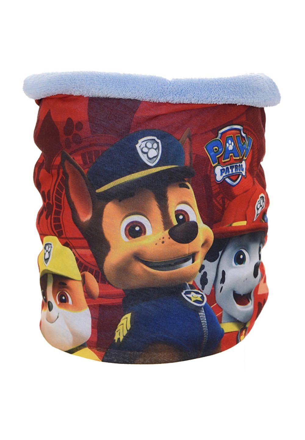 PAW PATROL Loop Marshall, Chase Kinder Jungen Winter-Schal Schlauch-Schal, Hell-Blau