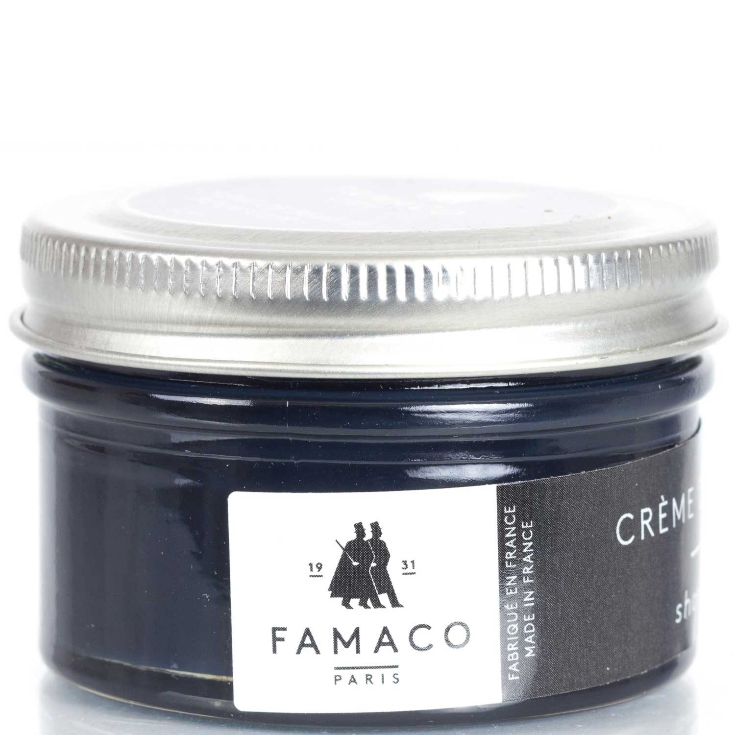 FAMACO Ledercreme Schuhemulsion für Glattleder 50 ml Blau-Töne Schuhcreme