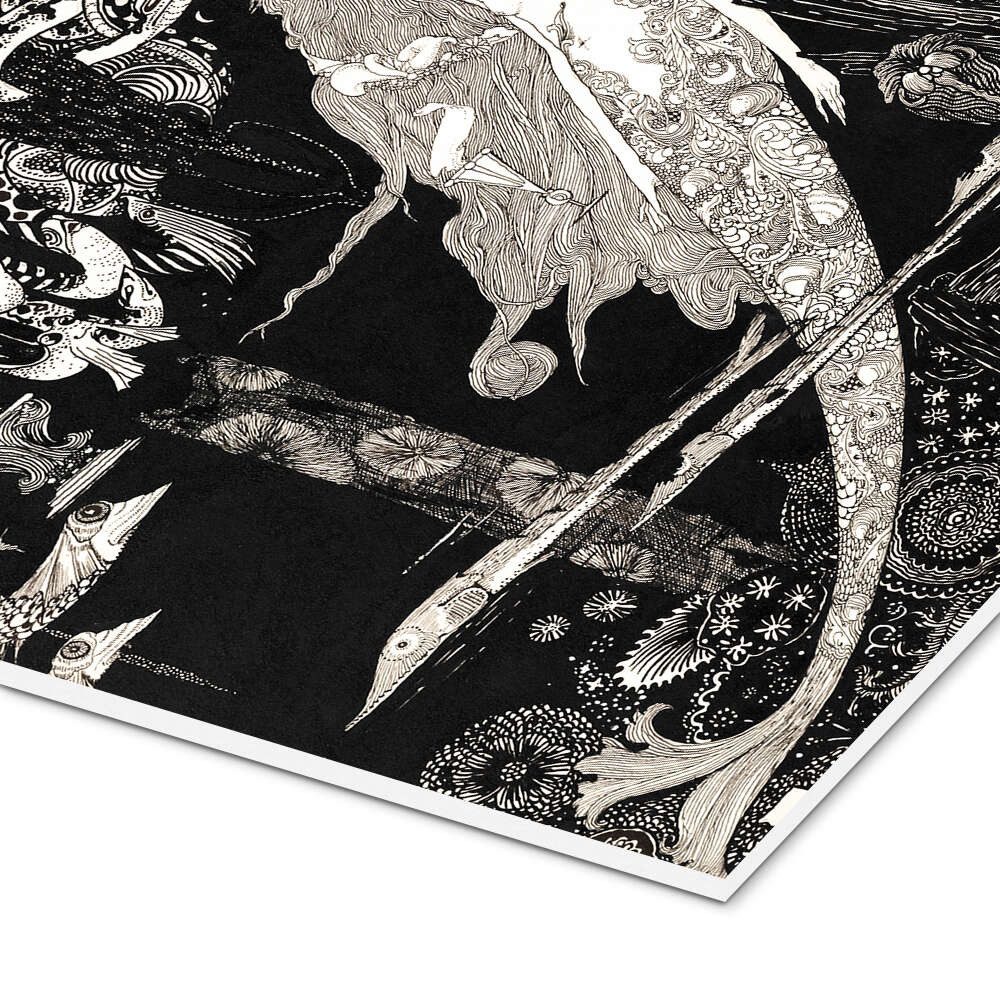 Posterlounge Wandbild Die kleine Meerjungfrau, Harry Clarke, erhältlich als Poster, Leinwandbild, Wandsticker oder Acrylglasbild