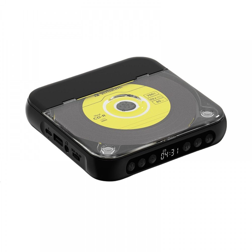 BBWL Bluetooth CD-Player 5.3 tragbar mit Kopfhörer, HIFI-Sound tragbarer CD-Player (Kopfhöreranschluss, Lautsprecher und U-Disk Wiedergabe)