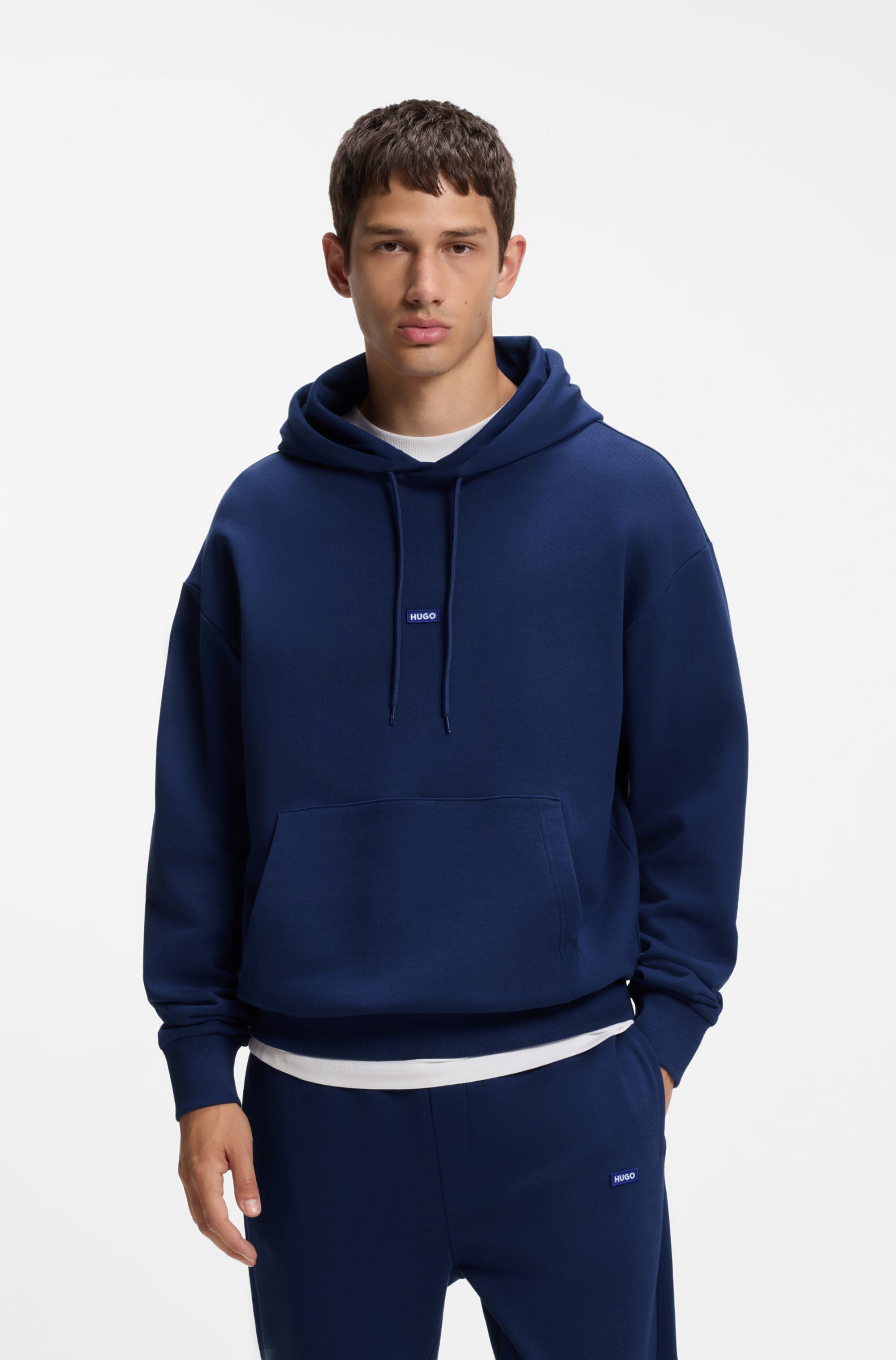 HUGO Sweatanzug Nalonso (2-tlg., 2), Regular Fit, Reine Baumwolle, HUGO-Label