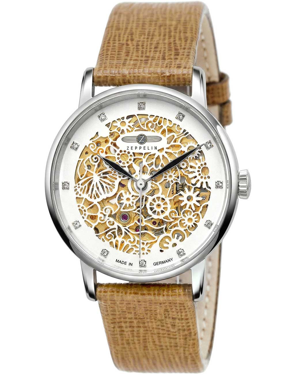 ZEPPELIN Automatikuhr Zeppelin 7461-5 Princess of the Sky Automatik Damenuhr 36mm 5ATM Zeppelin 7461-5 Princess of the Sky Automatik Damenuhr 36mm 5ATM