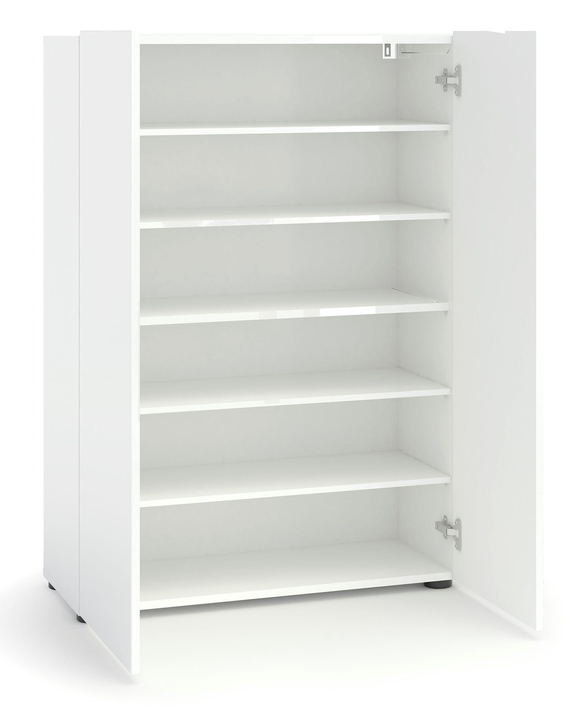 möbelando Schuhschrank Glossy 80 x 115 x 34 cm (B/H/T)