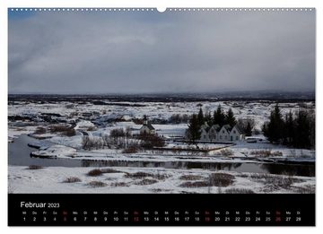 CALVENDO Wandkalender Island - Iceland - Ísland (Premium, hochwertiger DIN A2 Wandkalender 2023, Kunstdruck in Hochglanz)