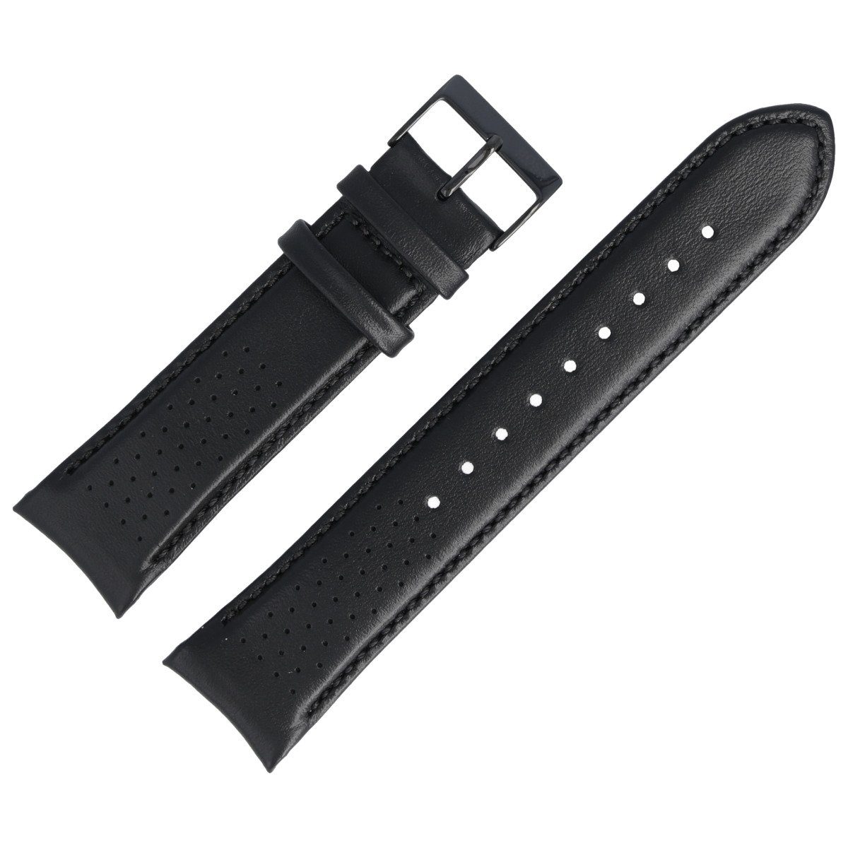 BOSS Uhrenarmband 22mm Leder Schwarz 659302762 günstig online kaufen