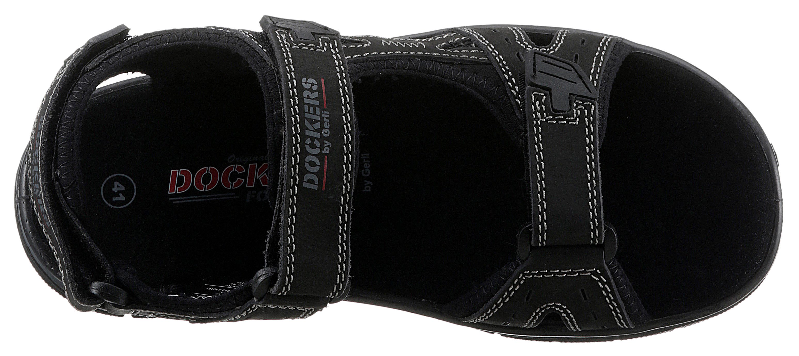 Dockers by Gerli Sandale Sommerschuh, Klettschuh, Outdoorschuh, in Trekking-Optik