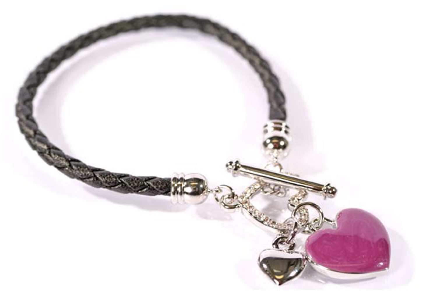 Le Bijou Bettelarmband Crystal Whisper (1-tlg), Leder-Armband mit Bettelanhängern mit Markenkristallen
