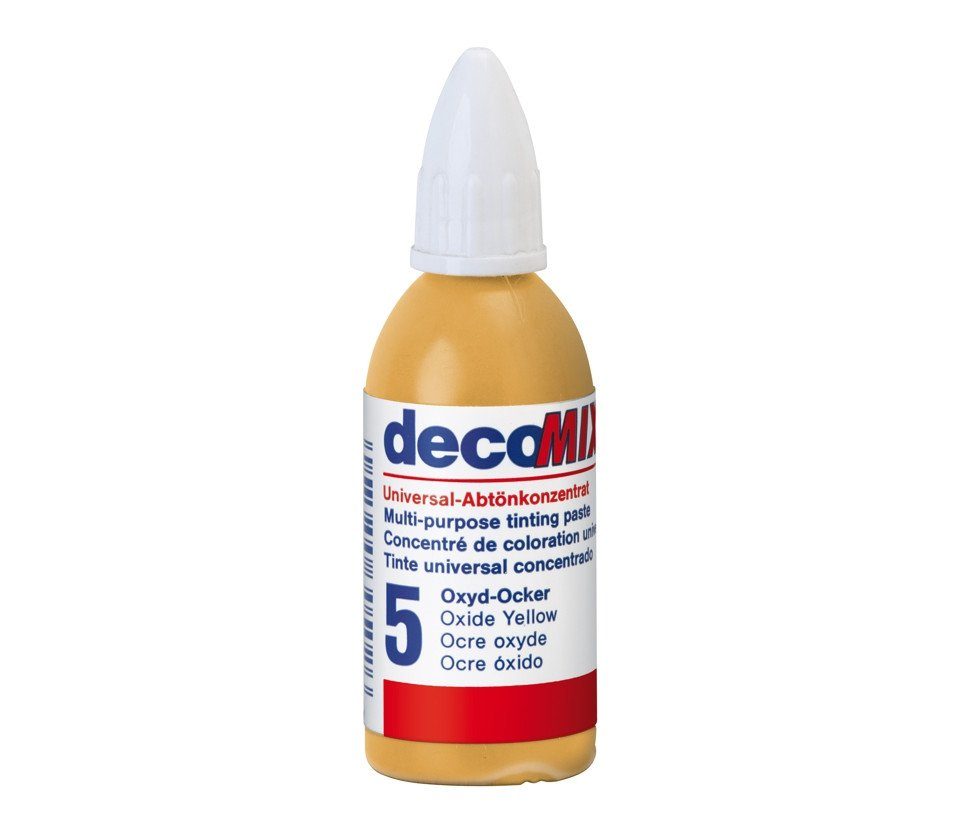 decotric® Vollton- und Abtönfarbe Decotric Abtönkonzentrat 20 ml oxyd-ocker