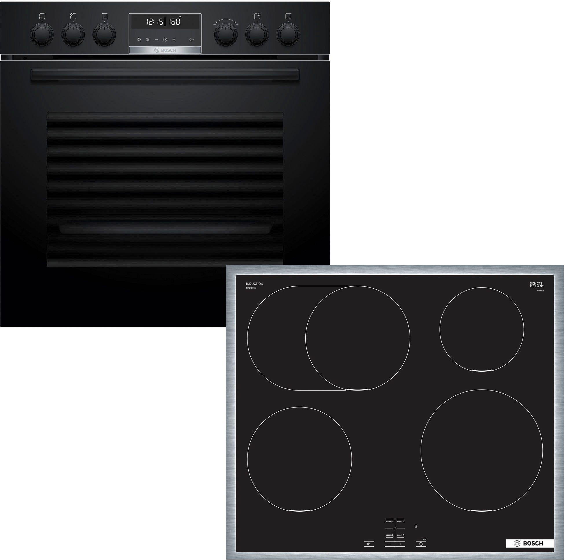 BOSCH Induktions Herd-Set HND675LS62