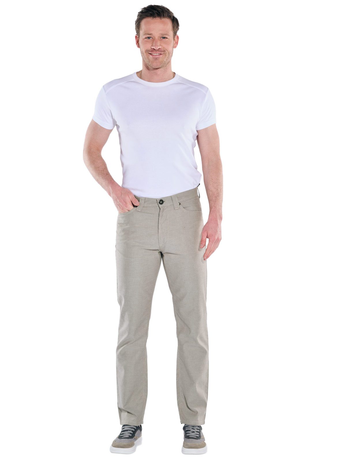 Engbers 5-Pocket-Hose Herren Hose regular, Sand