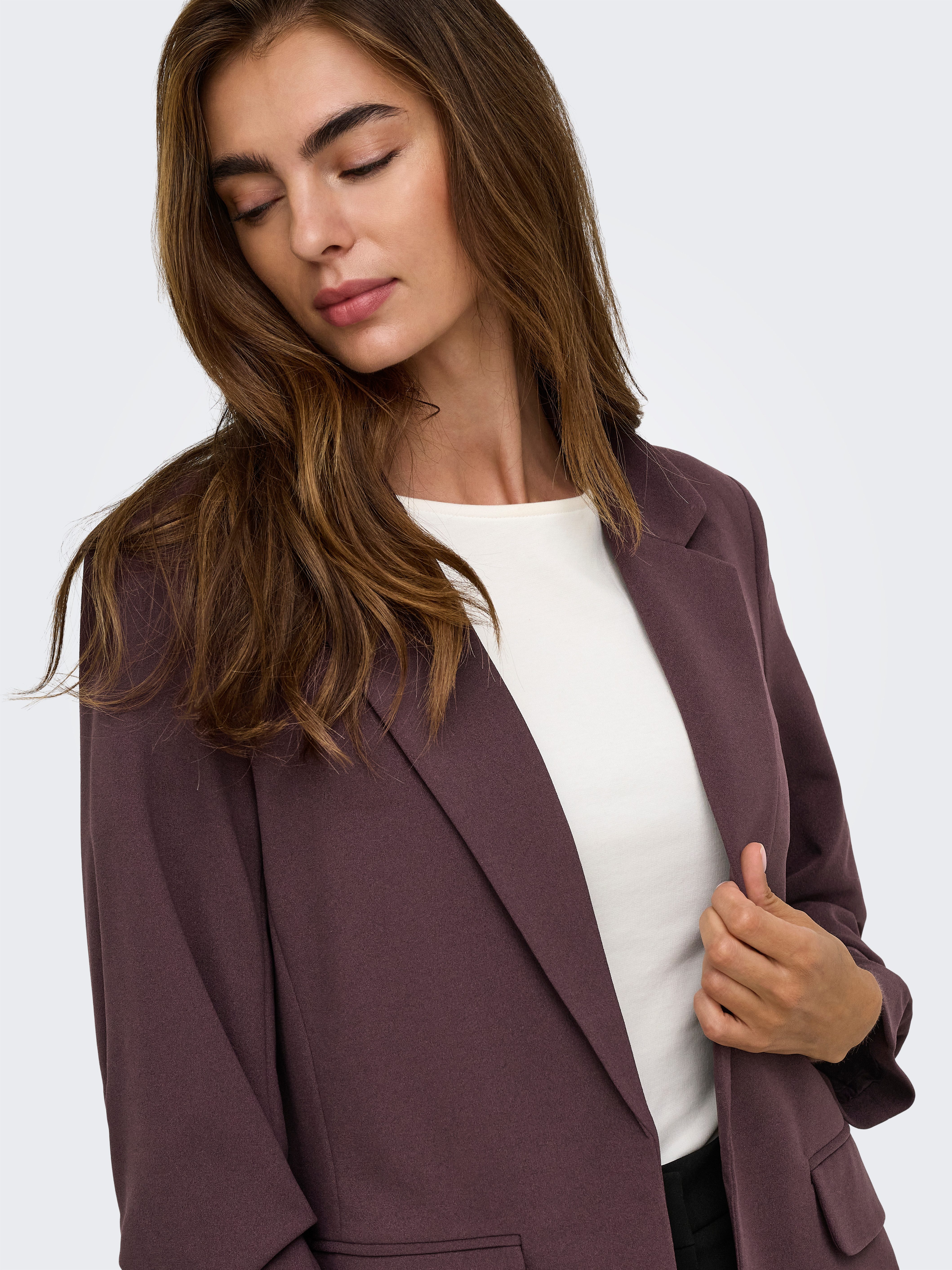 ONLY Longblazer ONLKALINA 3/4 OPEN BLAZER CC TLR Materialmix, loose fit – Bild 3 von 5