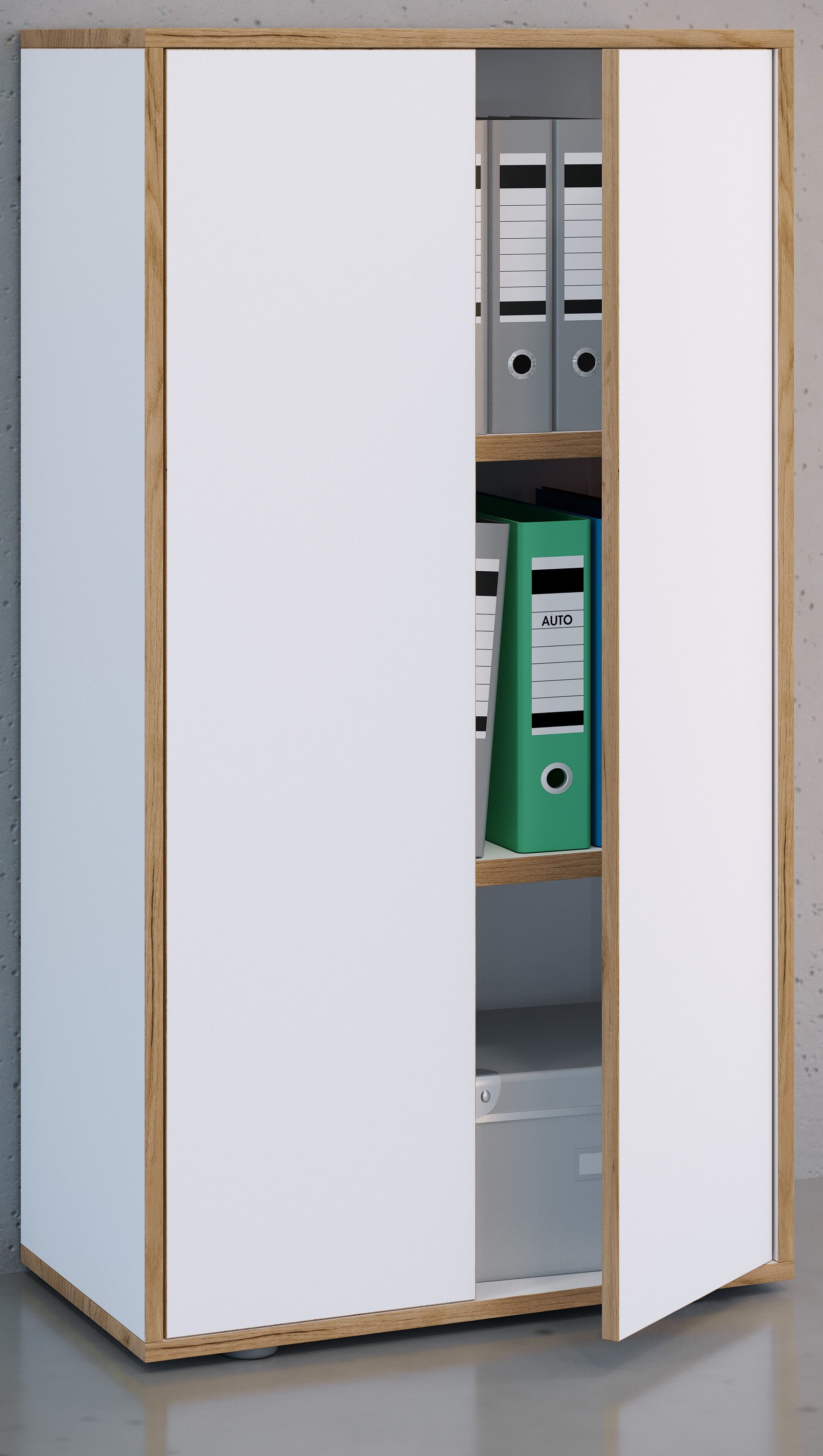 VCM Aktenschrank Büroschrank Salia mit Drehtüren H. 110 x B. 60 x