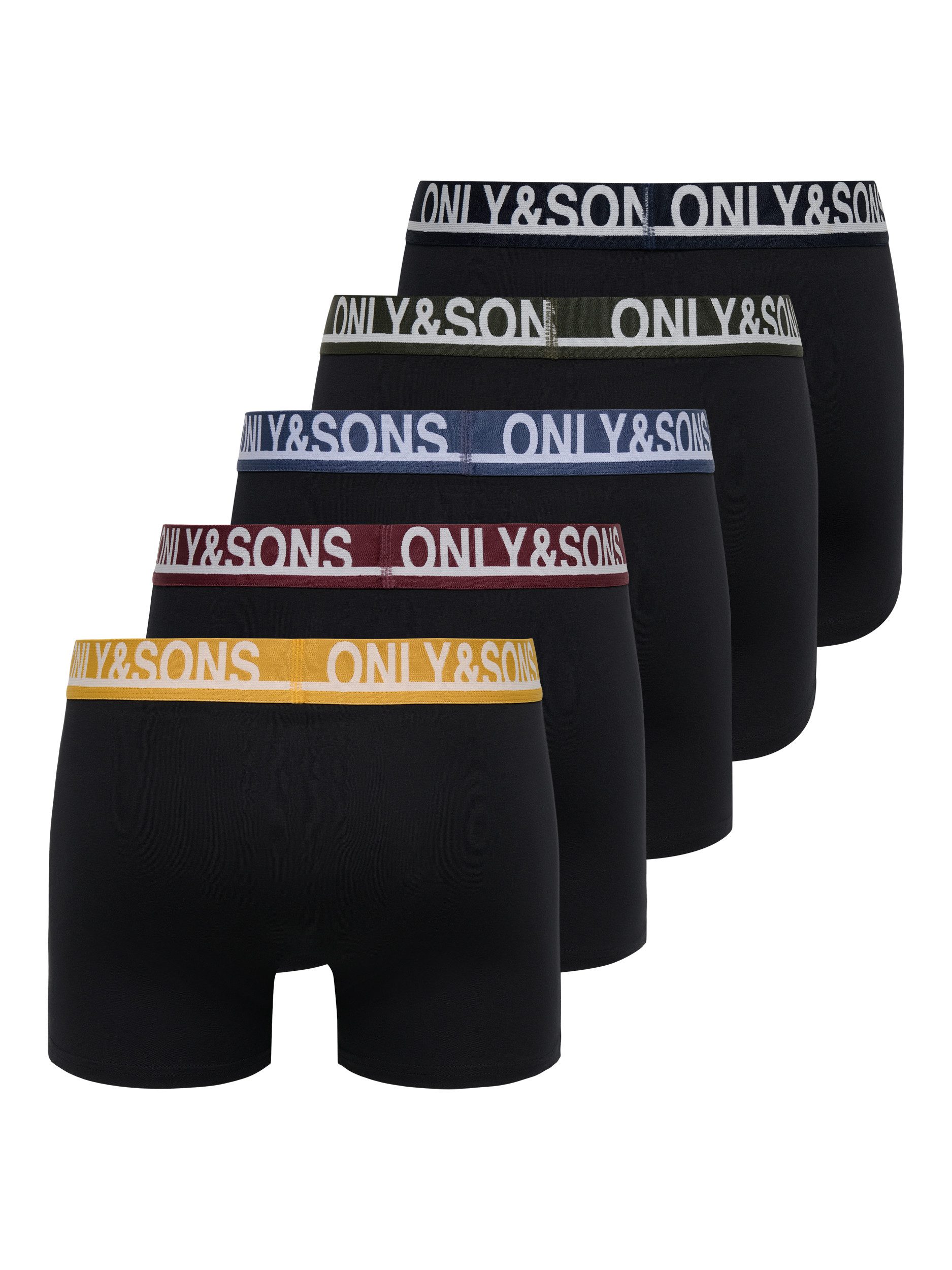 ONLY & SONS Boxershorts ONSTREY SOLID BOXER 5PACK OTL (Packung, 5-St)