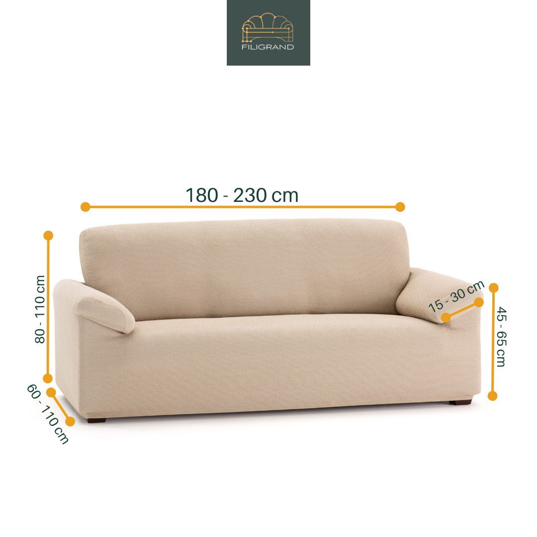 Belmarti Sofahusse luxuriöser und edler Sofabezug, Chenille Oberfläche, hochwertiges und langlebiges Material, made in Spain