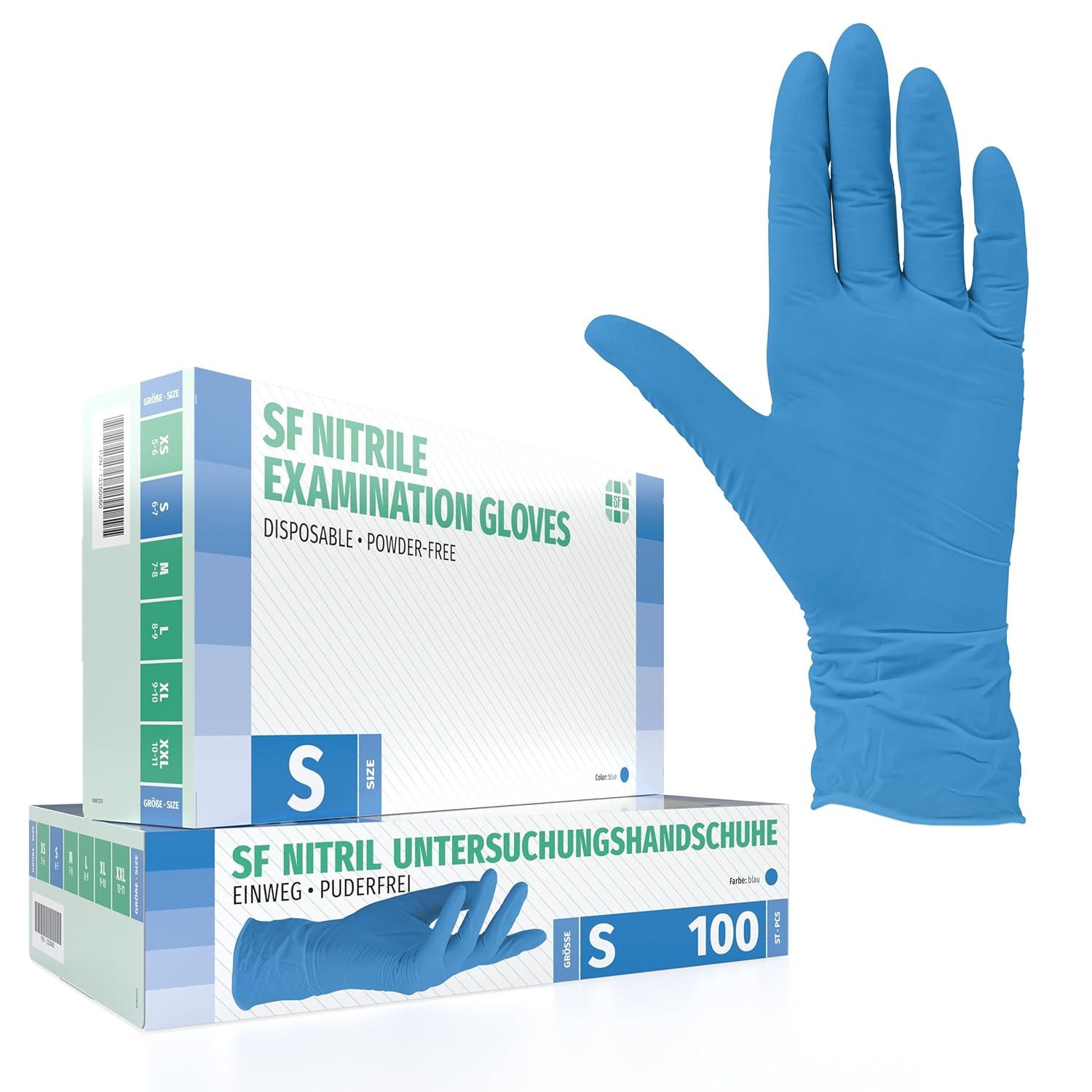 Oriplast GmbH Nitril-Handschuhe SF Nitrilhandschuhe blau