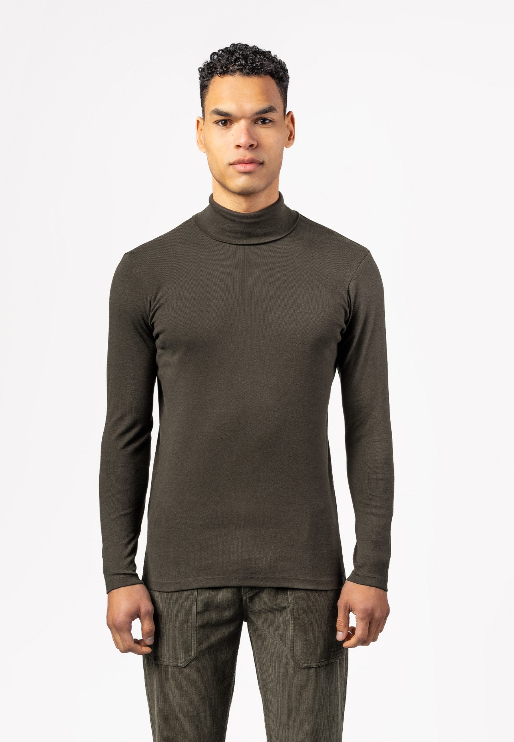 LIVING CRAFTS Rollkragenpullover HELGE GOTS zertifiziert