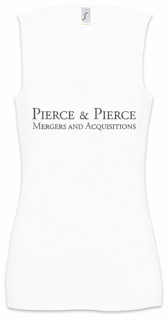 Tanktop Pierce & Pierce Ärmelloses Damen T-Shirt American Company Sign Logo