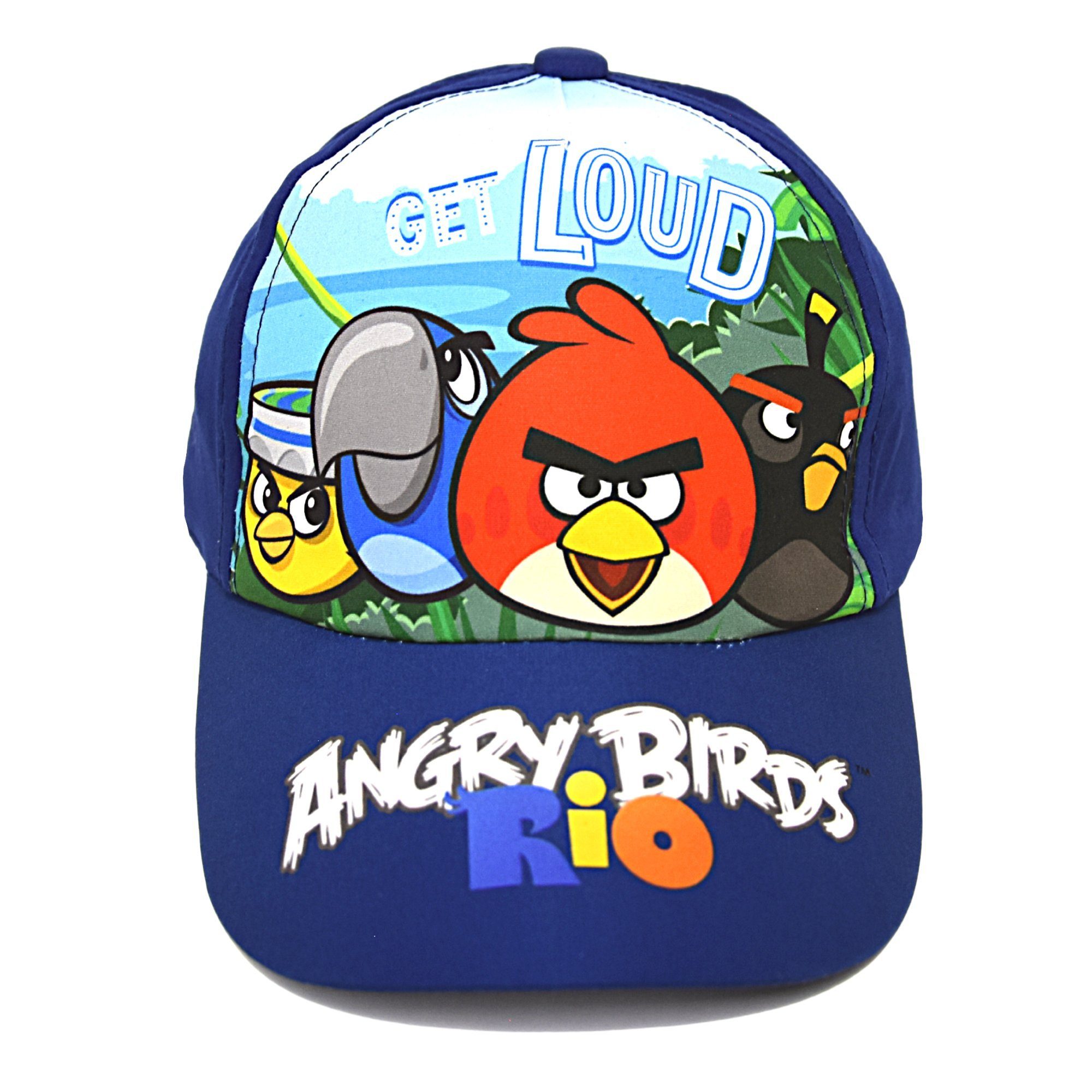 ANGRY BIRDS Baseball Cap GET Blau Größe cm 52-54 Sommerkappe Kinder LOUD