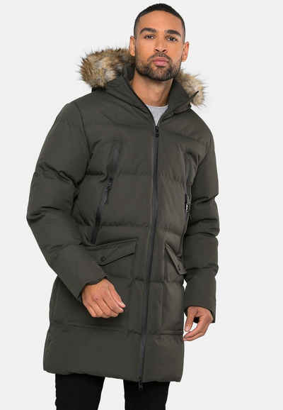 Threadbare Winterjacke THB Jacket Renfield Longline Padded Global Recycled Standard (GRS) zertifiziert