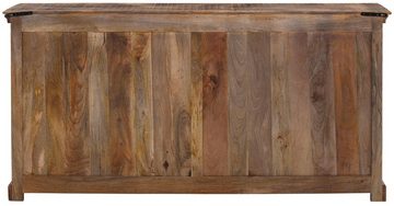 Home affaire Sideboard Maneesh, aus massivem Mangoholz, viele Stauraummöglichkeiten, Breite 179 cm
