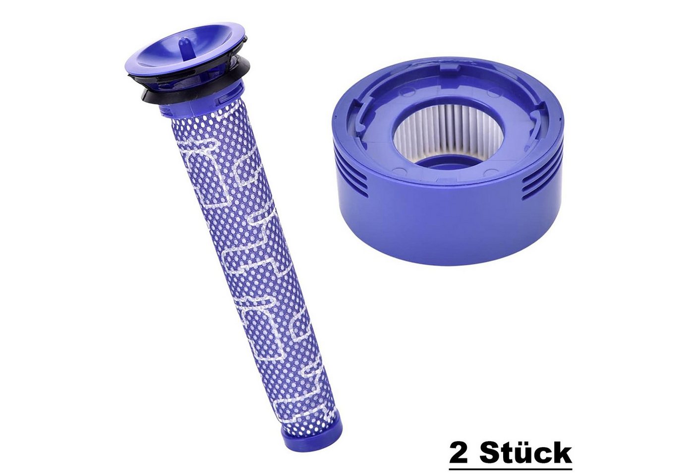 CoolGadget HEPA-Filter 2x Ersatzfilter für Dyson V7 / V8, Zubehör für Für Dyson, Premium Hepa Ersatz Filter aus dem Zubehör 100% passgenau