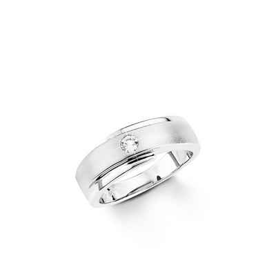 Amor Silberring für Damen, 925 Sterling Silber, Zirkonia synth. (Ring, 1-tlg)