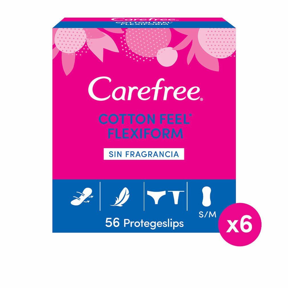 CAREFREE Gesichtsreinigungstuch Flexiform Protector Cotton Sin Fragancia 56 U