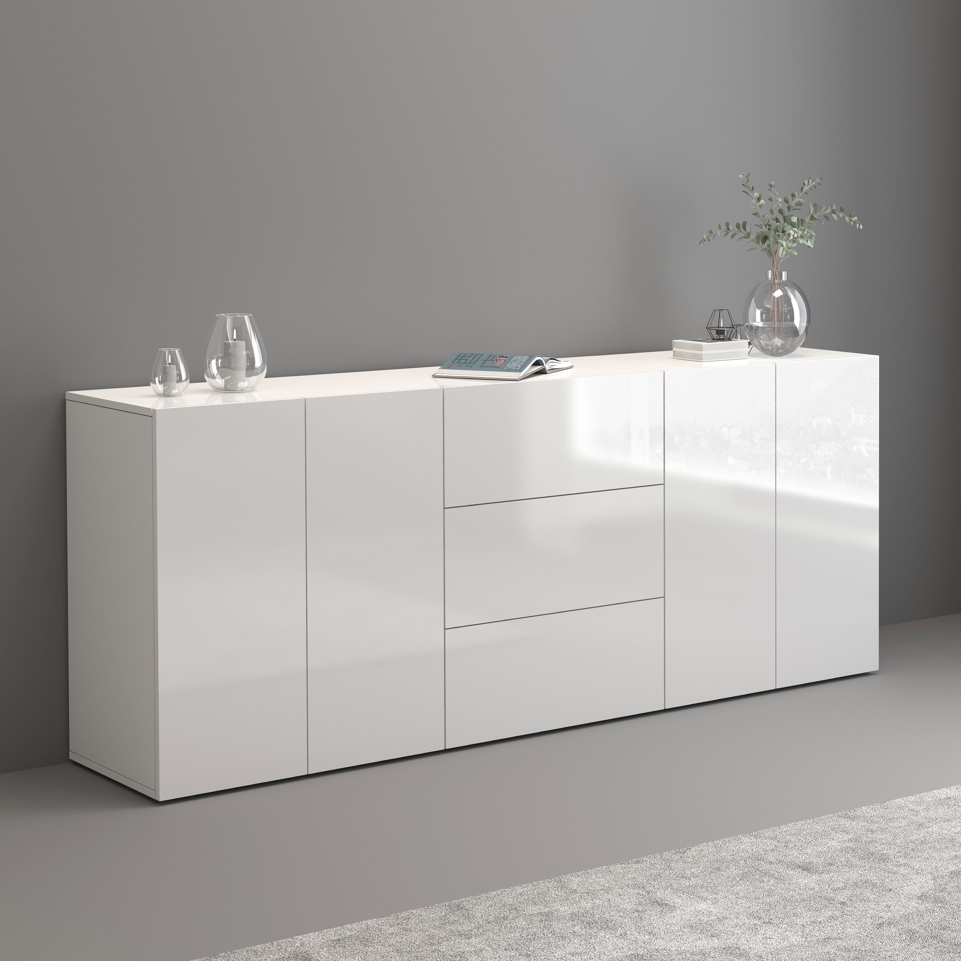 Sideboard Egypt, Kommode, Schrank, Kredenz, grifflos
