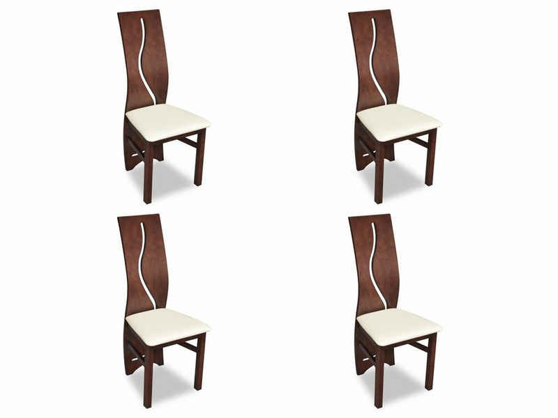 JVmoebel Stuhl, Esszimmer Lehn Polster Sitz Stühle Garnitur Komplett K3 Design 4x Stuhl Set