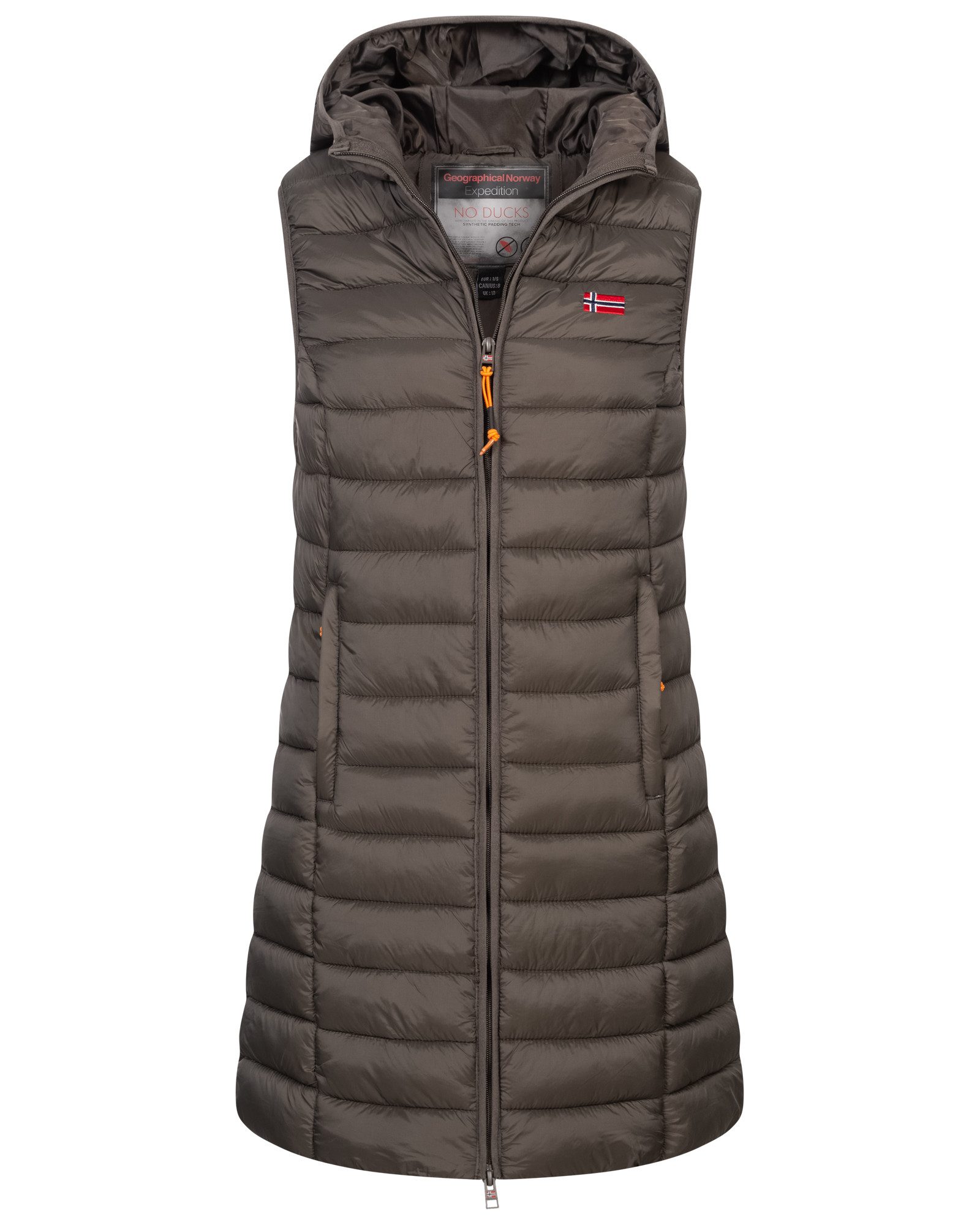 Geographical Norway Steppweste Damen Stepp weste Kapuze Übergangs Herbst Wi günstig online kaufen