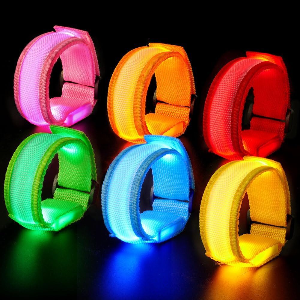 Fahrradreflektor LED Armband Lichtband blinkend Sicherheit Joggen Laufen Outdoor