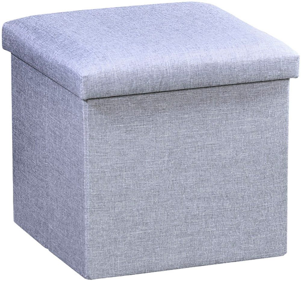 KESPER® Sitzhocker KESPER Sitzhocker-Box, grau, Deckel abnehmbar