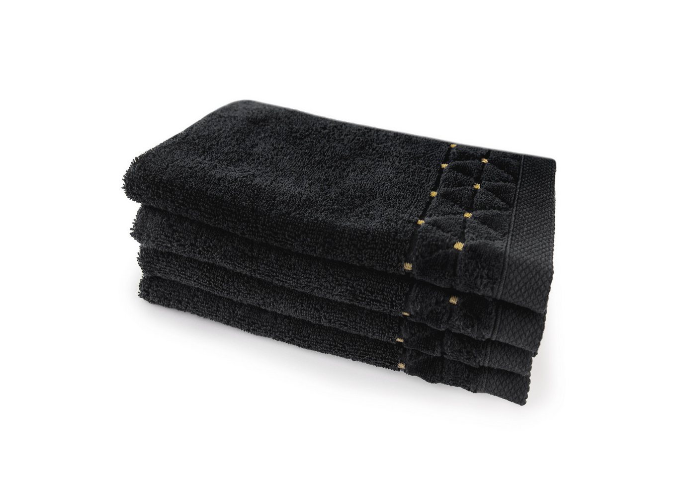 Zwoltex Handtücher Oscar Gästehandtücher 4x30x50 weich saugstark set, (frottier gästehandtuch set 4x30x50 fusselfrei hygienisch weich), 4er set kleine handtücher, weich, saugstark und kompakt