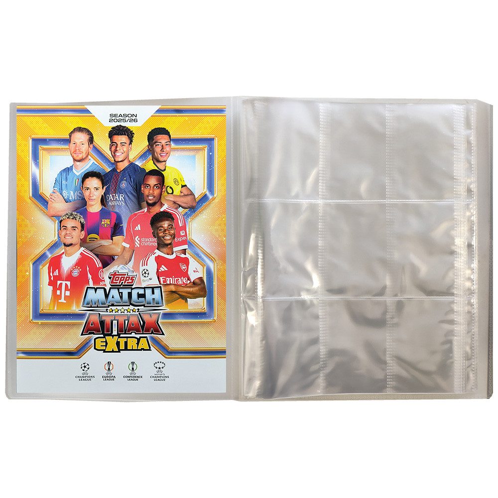 Topps Sammelkarte Match Attax Champions League 2025/26 EXTRA Cards - 1 Leere Sammelmappe