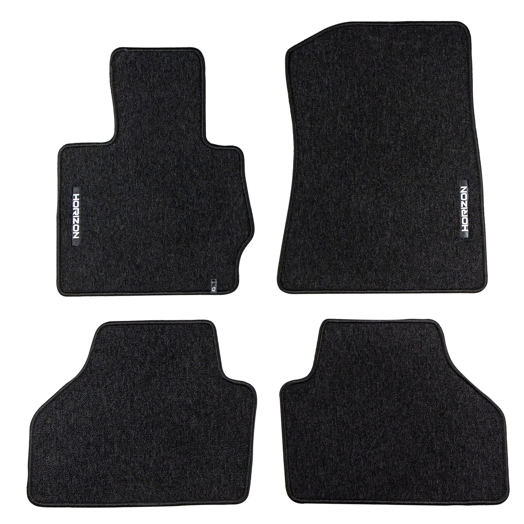 OMAC Auto-Fußmatten Velours für BMW X3 F25 2010-2017 Autoteppich Automatten Schwarz 4 tlg
