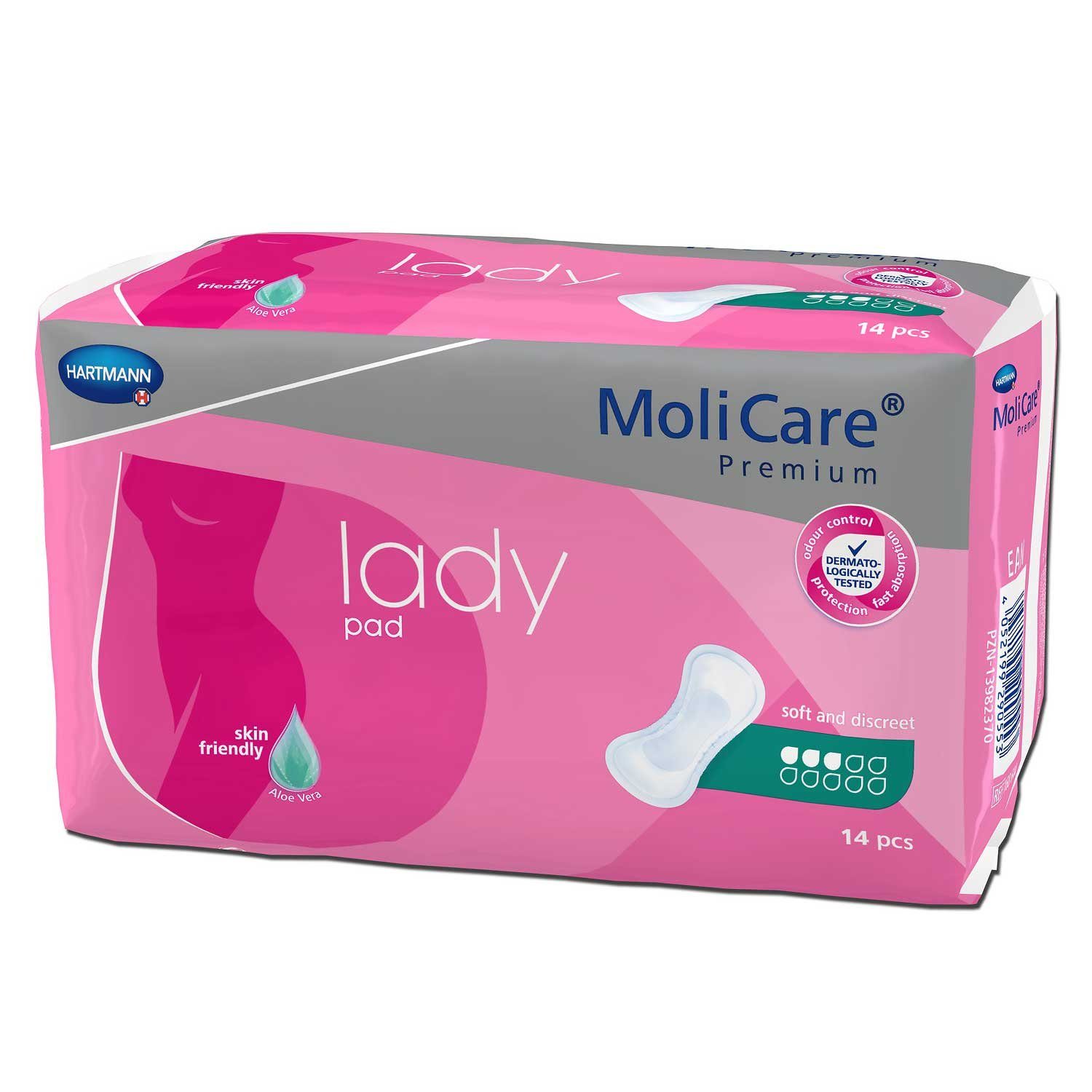 Molicare Inkontinenzslip MoliCare® Premium lady pad 3 Tropfen Karton (168-St) für Hohe Diskretion ohne Rascheln