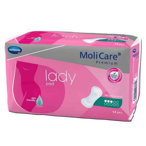 Molicare Saugeinlage MoliCare® Premium lady pad 3 Tropfen, für ein hohes Maß an Diskretion