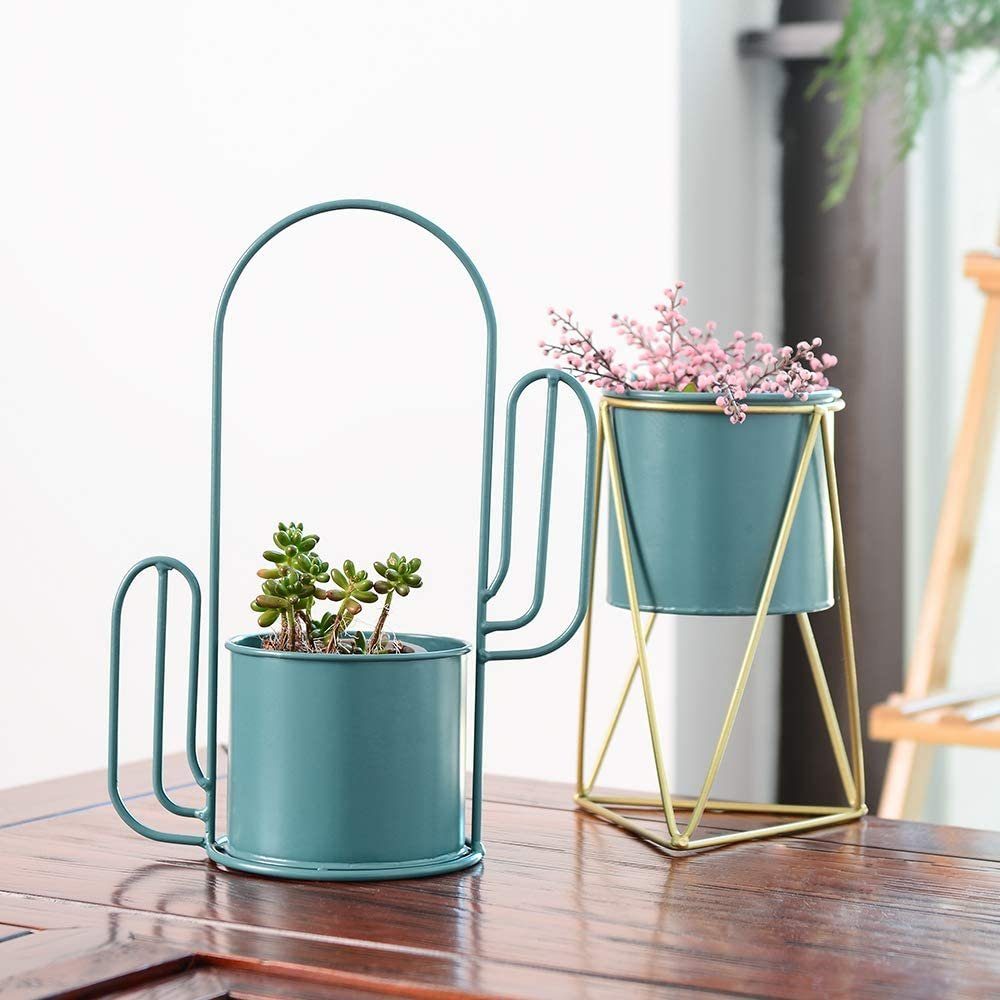 U.Uberlux Blumentopf Blumentopf Kaktus Metalleimer Metall günstig online kaufen