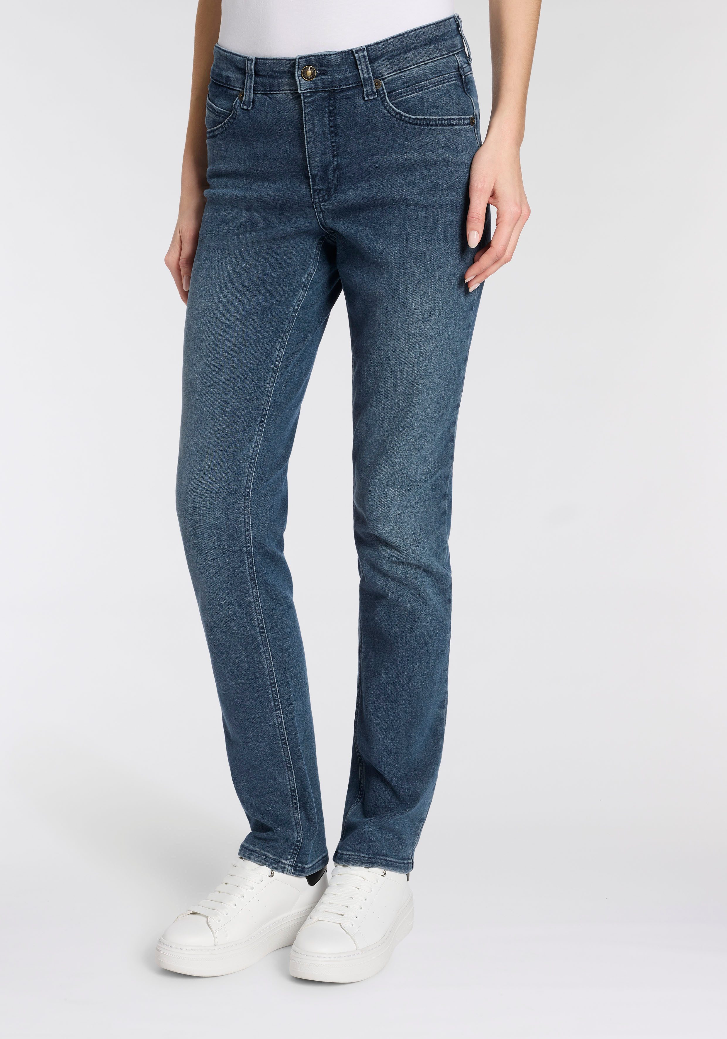 MAC Stretch-Jeans Melanie Gerade geschnitten