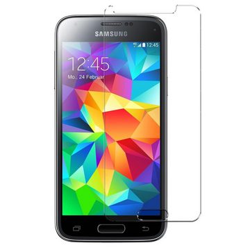 CoolGadget Schutzfolie Panzerfolie für Samsung Galaxy S5 Mini, (9H Härtegrad, 2x Schutzglas, 1xReinigungset), Displayfolie Panzer Schutzfolie 2 Stück für Samsung S5 Mini Glas Folie