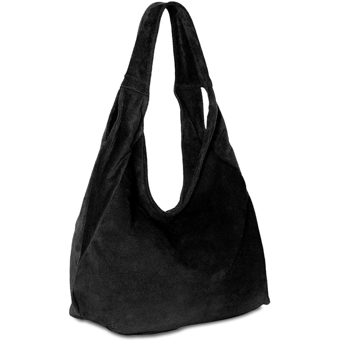 Caspar Schultertasche Große Damen Ledertasche Hobo Bag - PREMIUM LINE - Mod günstig online kaufen