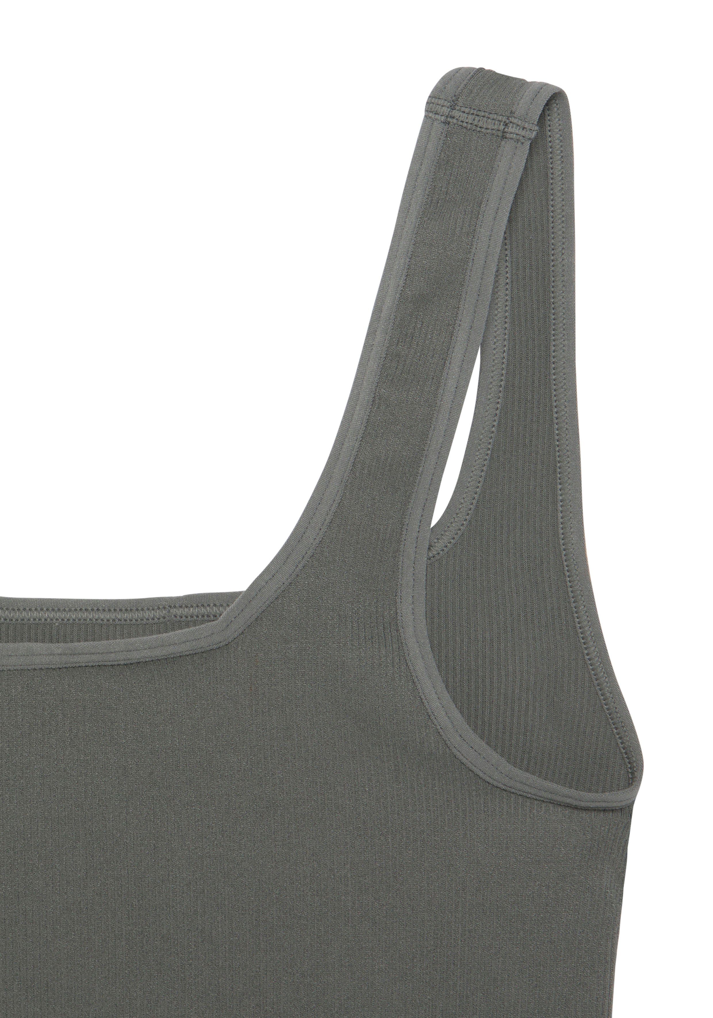 LASCANA Crop-Top Seamless Top mit Rippstruktur